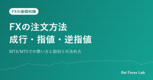 FXの注文方法成行・指値・逆指値